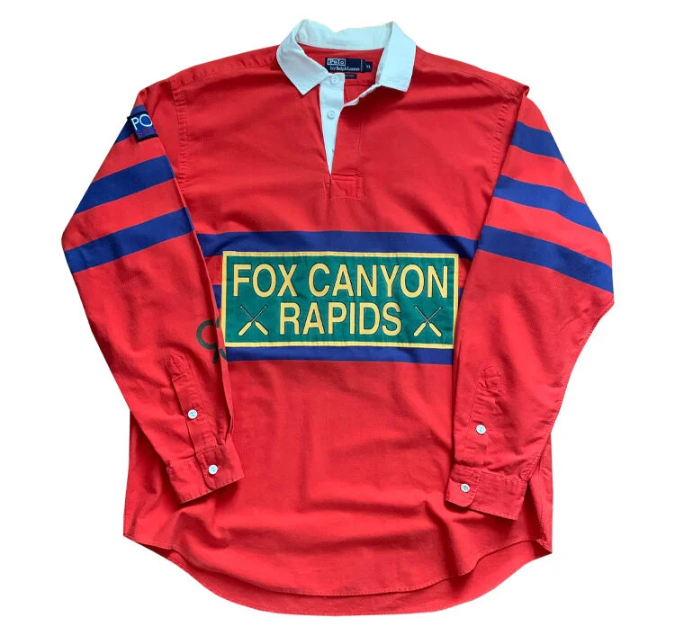 【希少！！】POLO　FOX CANYON RAPIDS Vintage Polo Ralph Lauren Fox Canyon Rapids Button Down (Size XL